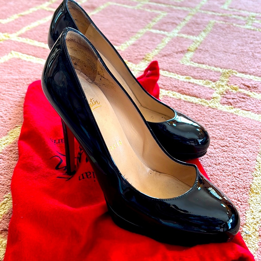 Black Louboutin Heels 36.5